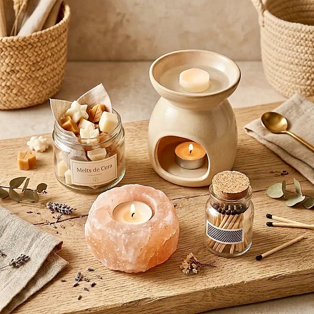 ❥ Quemadores de esencias, portavelas, cerillas 🕯