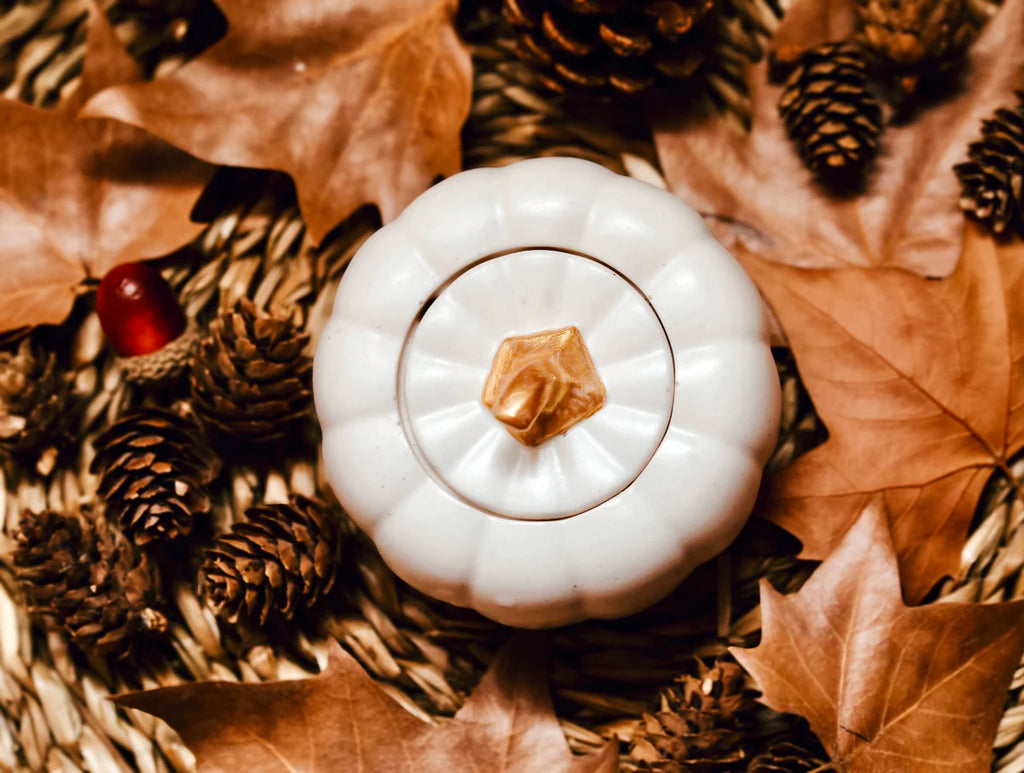 ❥ Vela de soja Calabaza Artesanal – Edición Otoño, aroma crema de calabaza 🎃  | Edición limitada