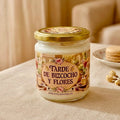 ❥ Vela "Tarde de bizcocho y flores"🧁