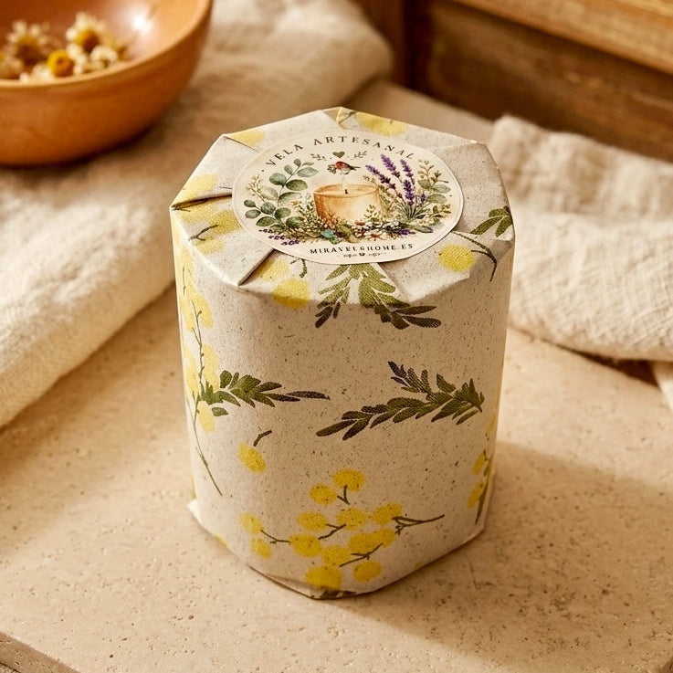 ❥ Vela "Ternura" 💕 (Aroma floral, base lavanda)