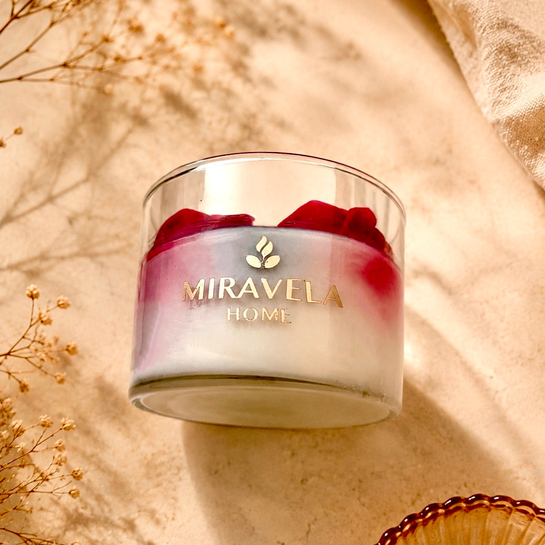 ❥ Vela Artesanal con aroma floral (OFERTA FIN DE TEMPORADA)