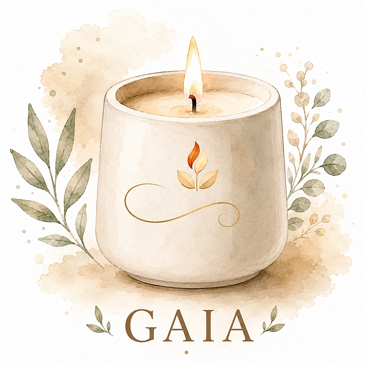 ❥ Vela Artesanal "Gaia", aroma Lavanda y Manzanilla