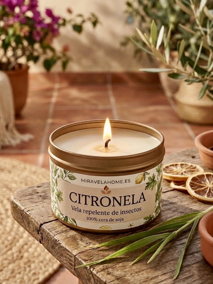 ❥ Vela de Citronela 🌱 (Repelente de insectos)