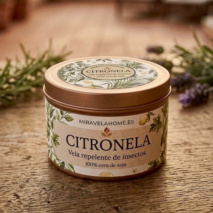 ❥ Vela de Citronela 🌱 (Repelente de insectos)