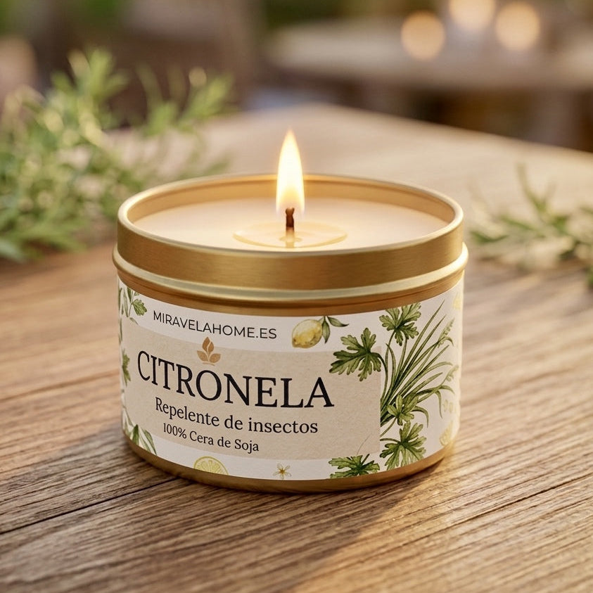 ❥ Vela de Citronela 🌱 (Repelente de insectos)