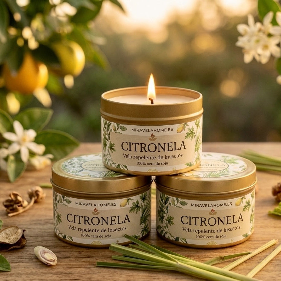 ❥ Vela de Citronela 🌱 (Repelente de insectos)