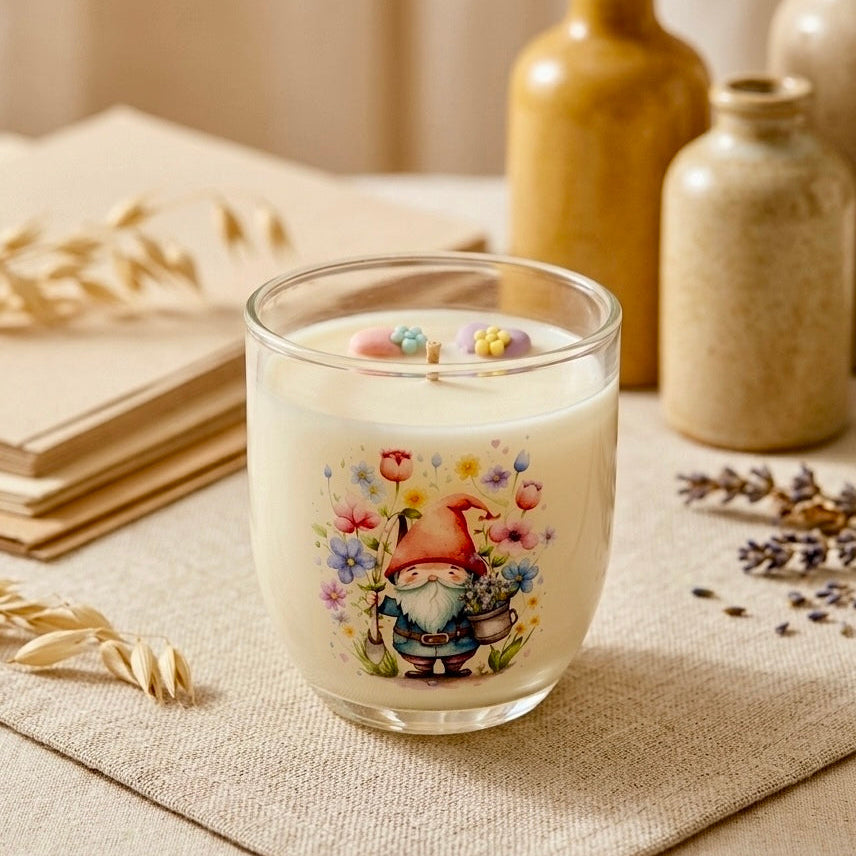 ❥ Vela en vaso reciclado - Aroma piña colada 🍍🍸