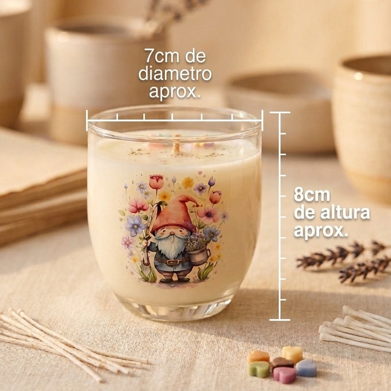 ❥ Vela en vaso reciclado - Aroma piña colada 🍍🍸