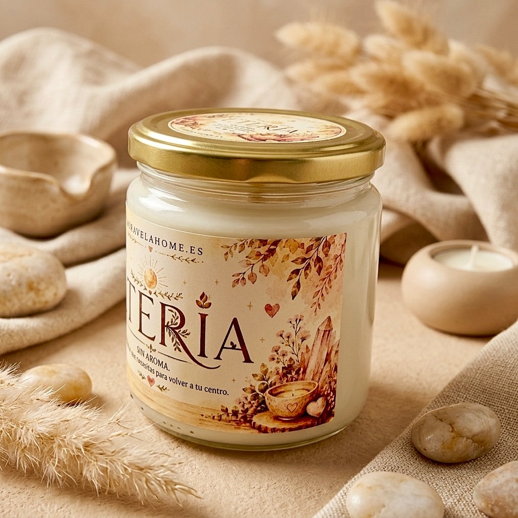❥ Vela Eteria: La calidez de la luz, sin Aroma 🌱