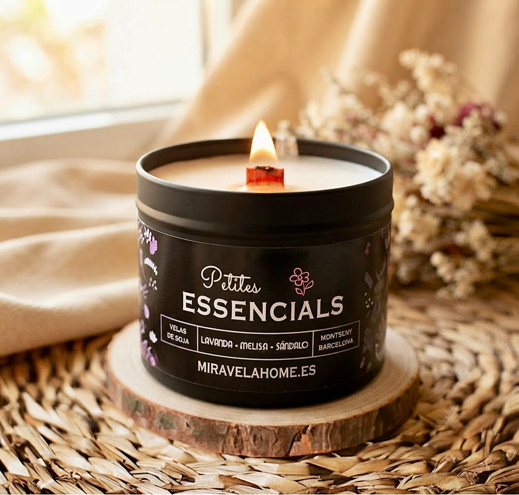 ❥ Vela relajación, base lavanda y Melisa 🌱 (con aceites esenciales de grado terapéutico)