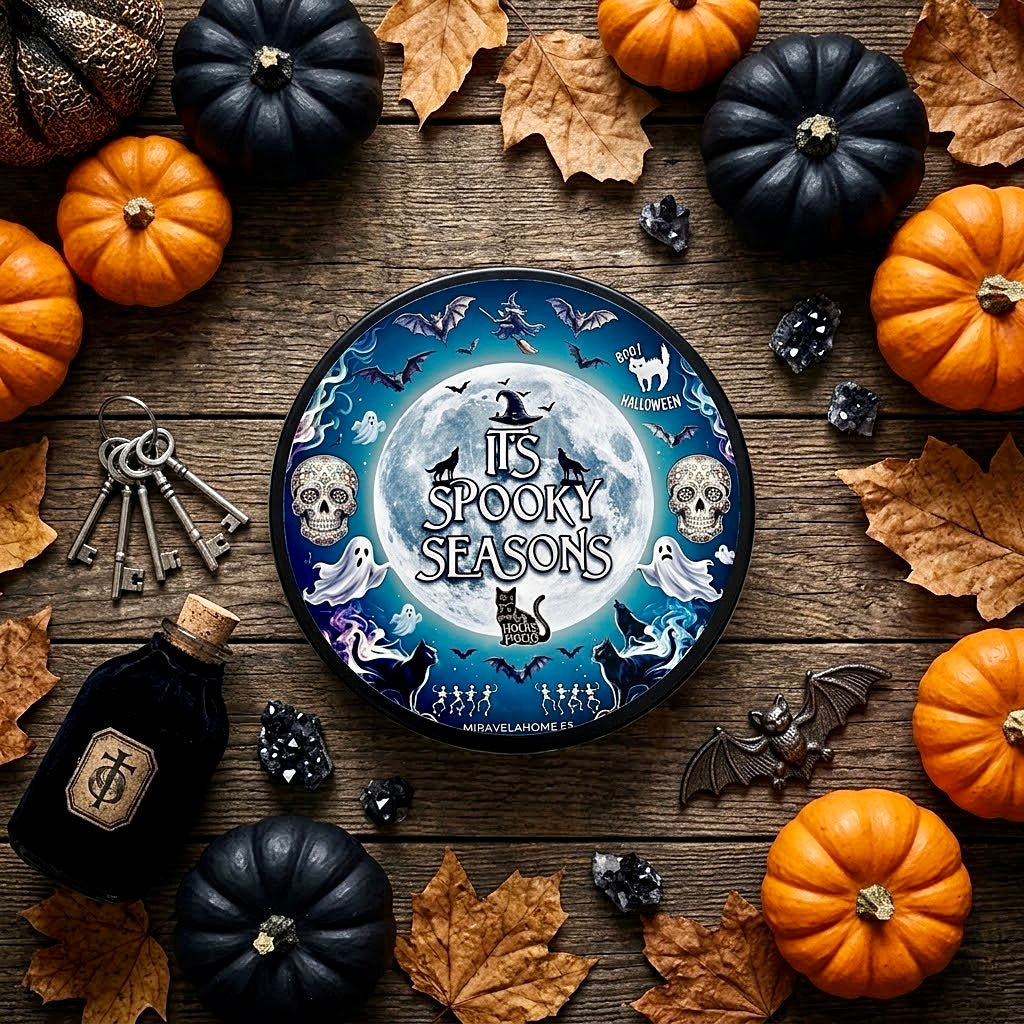 ❥ Vela "It's Spooky Seasons" (aroma manzana y canela)