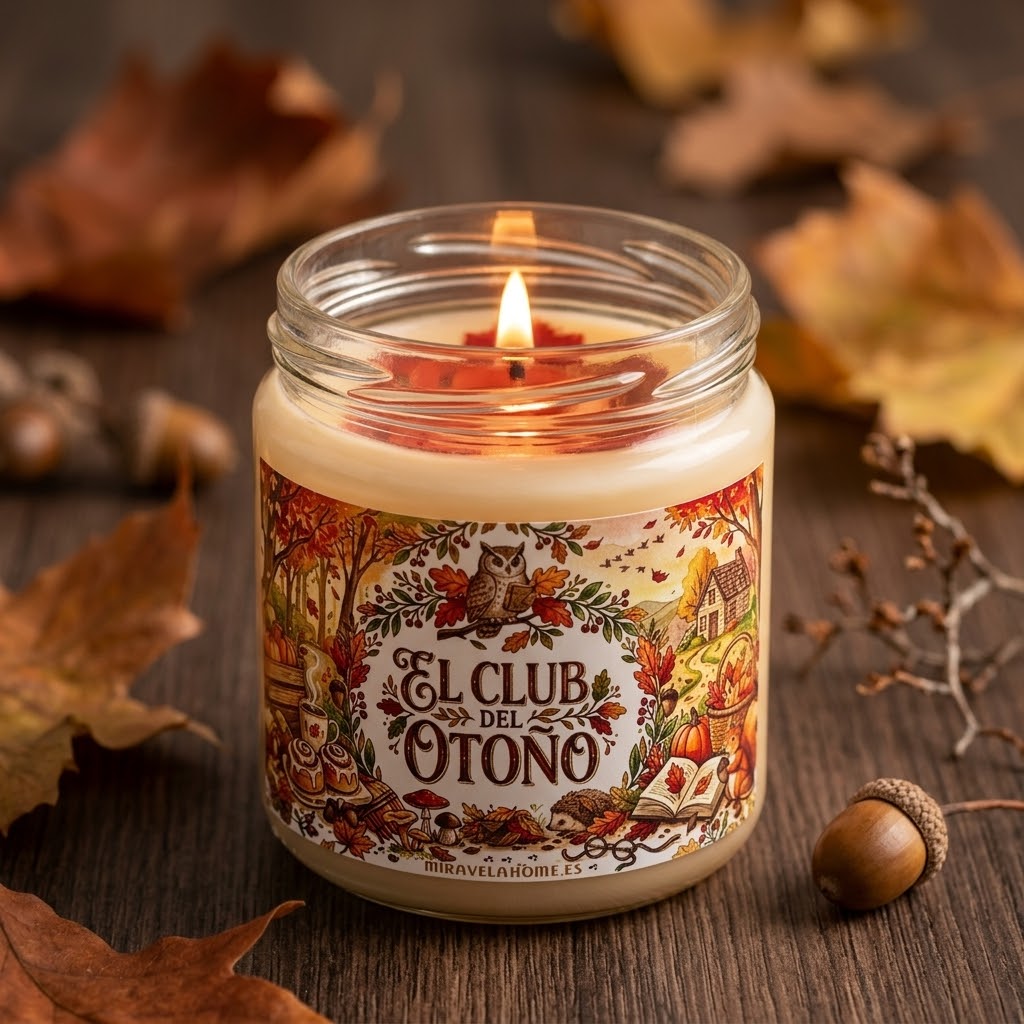 🍂 Vela "El club del otoño" aroma Cinnamon Roll