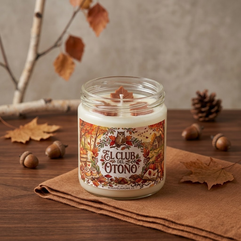 🍂 Vela "El club del otoño" aroma Cinnamon Roll
