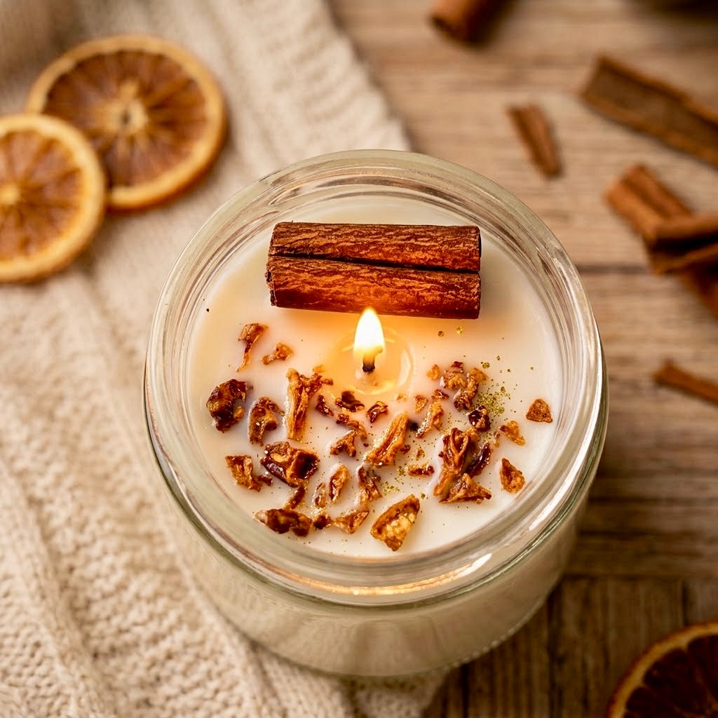 ❥ Vela, aroma Canela & Naranja 🍊🤎