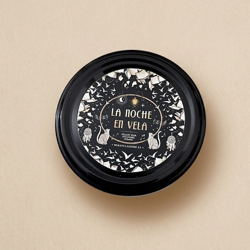 ❥ Vela "La noche en vela" | Aroma a Libros y biblioteca antigua