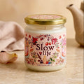 ❥ Vela "Slow life" aroma a fresas y nata 🍓🍰