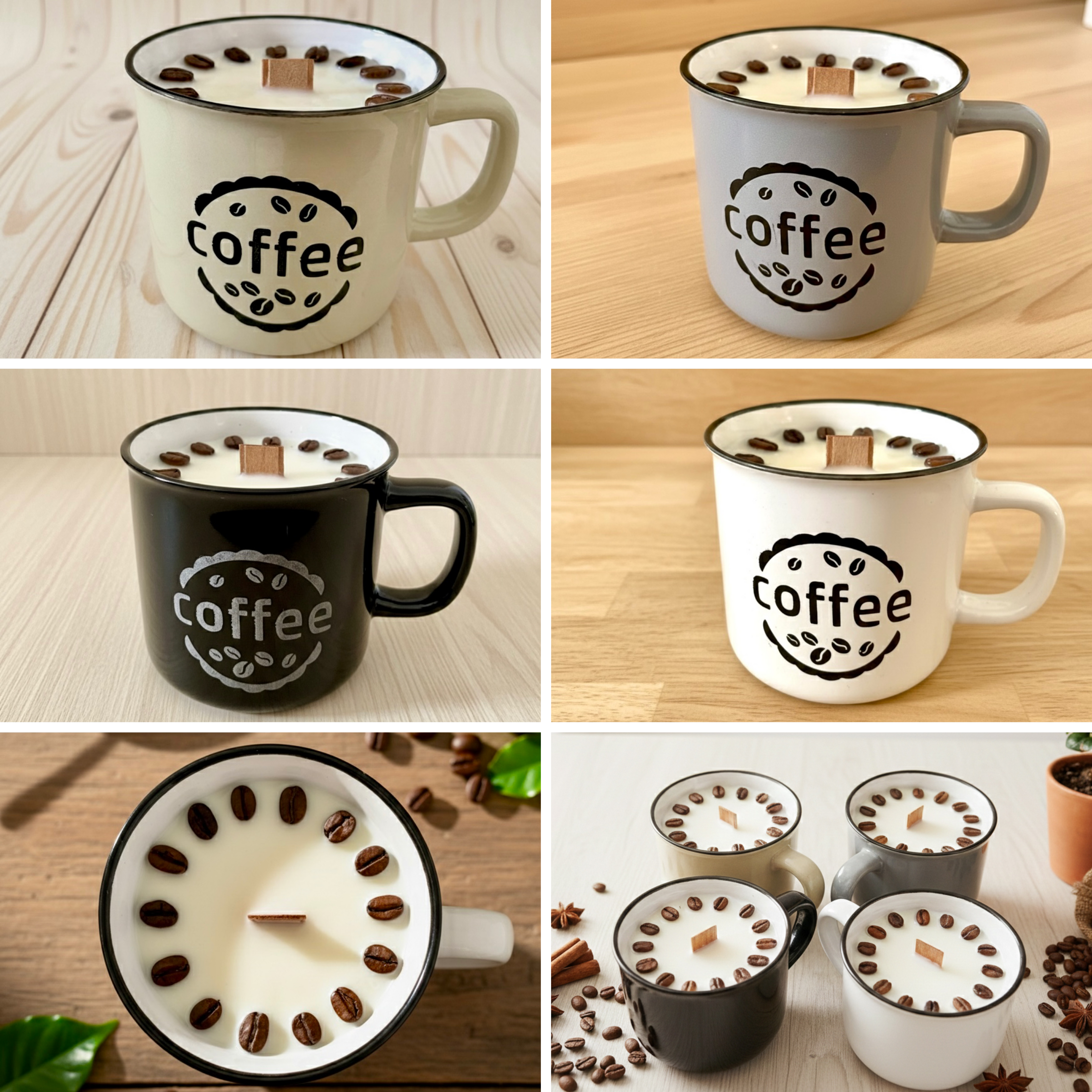 ❥ Vela café en taza (Apta para microondas y lavavajillas) ☕️ RESTO FIN COLECCIÓN