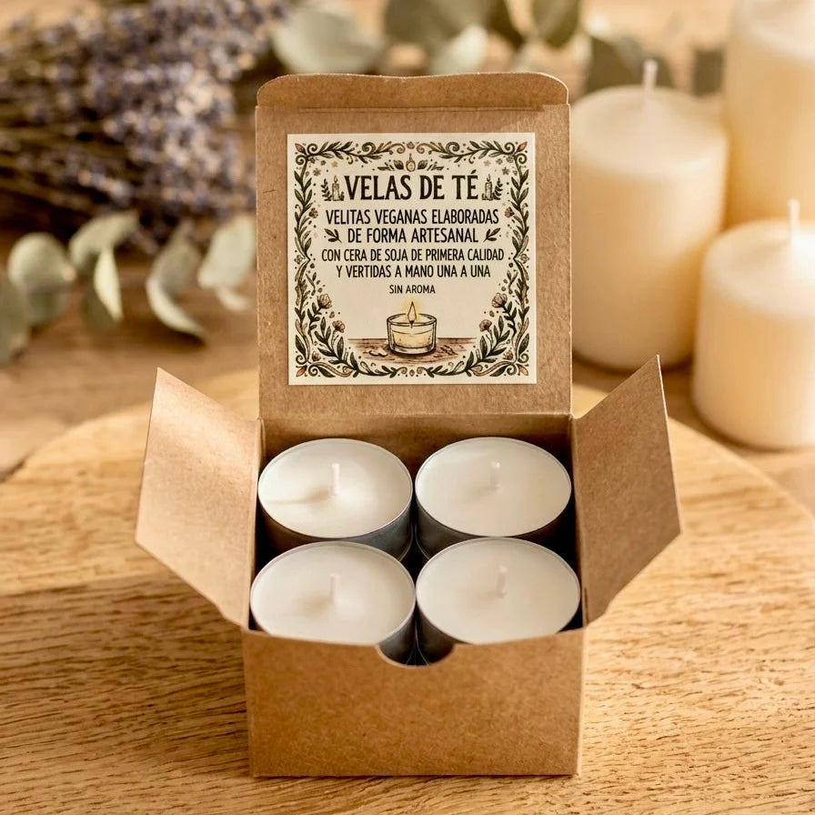 ❥ Velas de té, sin aroma 🕯🌱