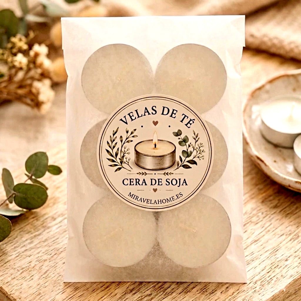 ❥ Velas de té, sin aroma 🕯🌱